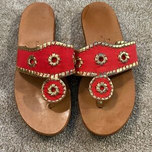 Coral Embellished Jack Rogers Women's Sandals
